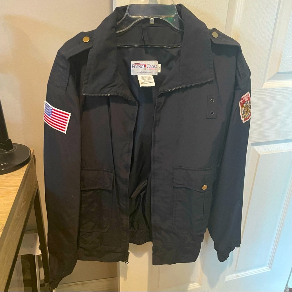 Vintage Firefighter Zip-Up Jacket